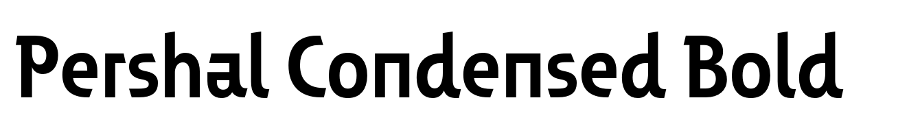 Pershal Condensed Bold